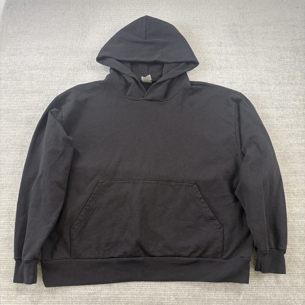 Everybody World Trash Hoodie Mens Medium Slate Black Hooded Heavyweight Casual